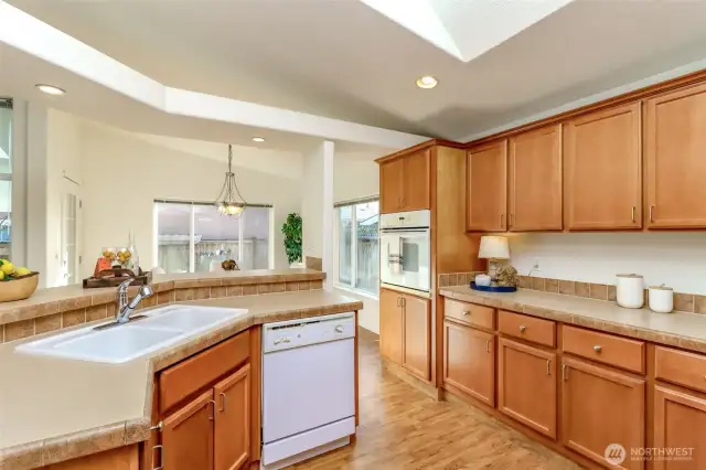 Large kitchen.