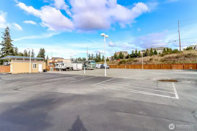 RV long term parking for tenants only.