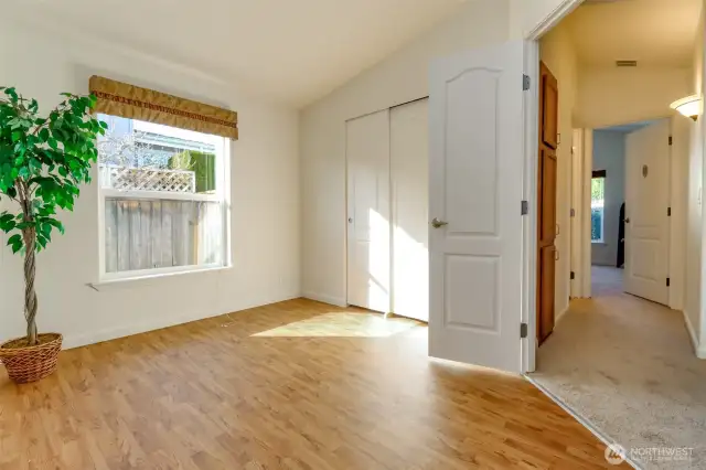 Office space, craft room, library or 3rd bedroom.