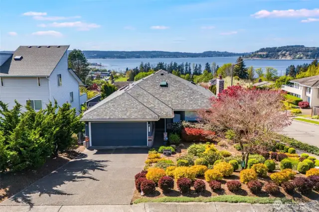 The beauty of this incredible view starts right when you drive up to the home!