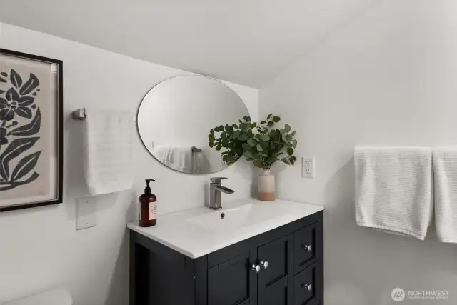 1/2 Bath in bonus room