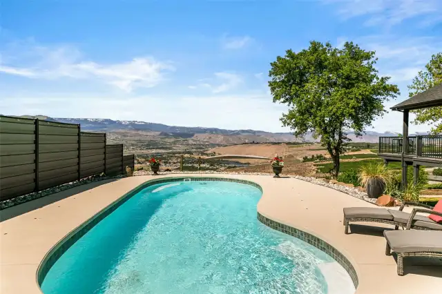 In ground saltwater pool