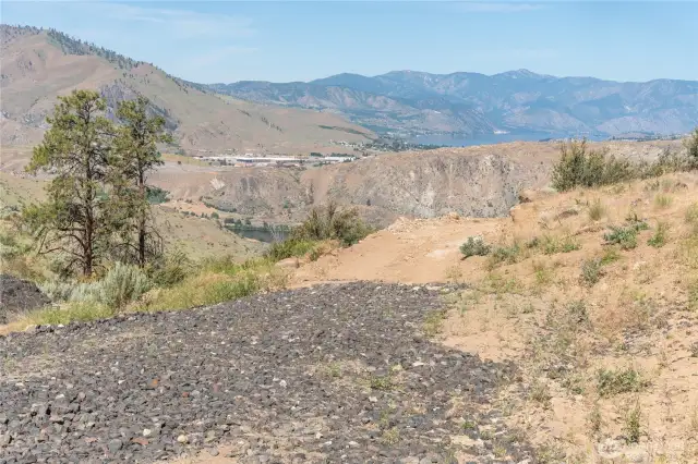 Start of the road on the property