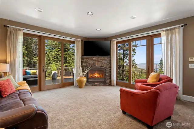 Living room off kitchen