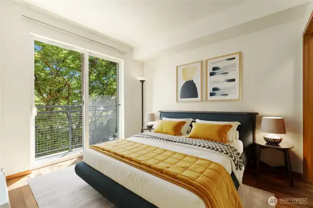 Large Bedroom with Walk out to Balcony