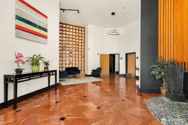 The Asia lobby with secure entry