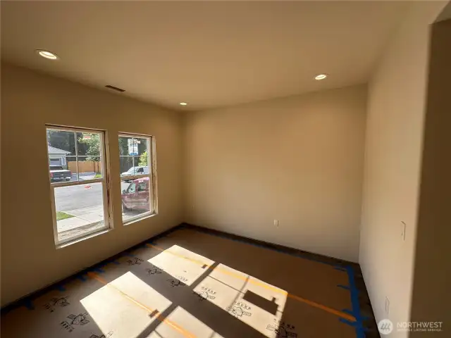 guest bed room with LVP flooring