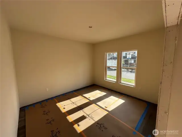guest bed room with LVP flooring