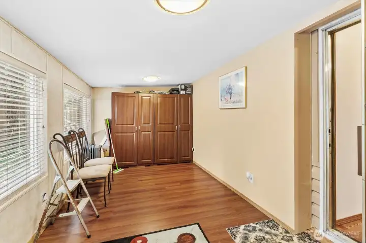 Extra side room.