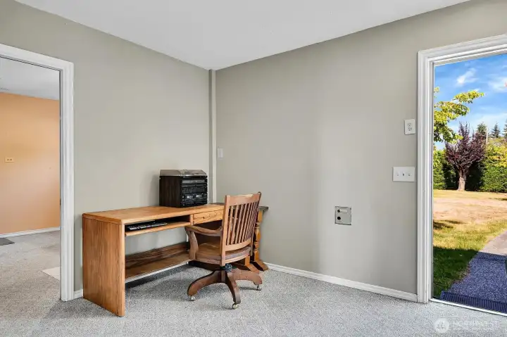 Finished extra space can be an office, artist space,  possible guest retreat, DADU