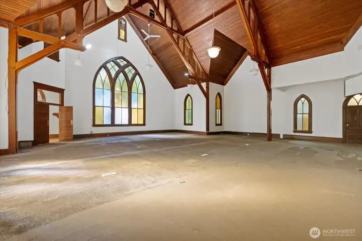 Modern lighting and ceiling fans with floor added HVAC