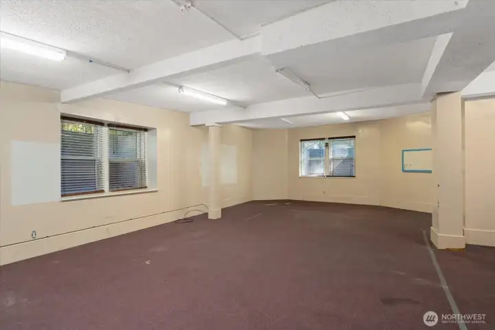 Over 3,500 sq. feet in lower level.  Massive great room with exterior egress windows.