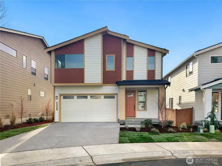 Exterior of the actual home Whidbey Elevation A