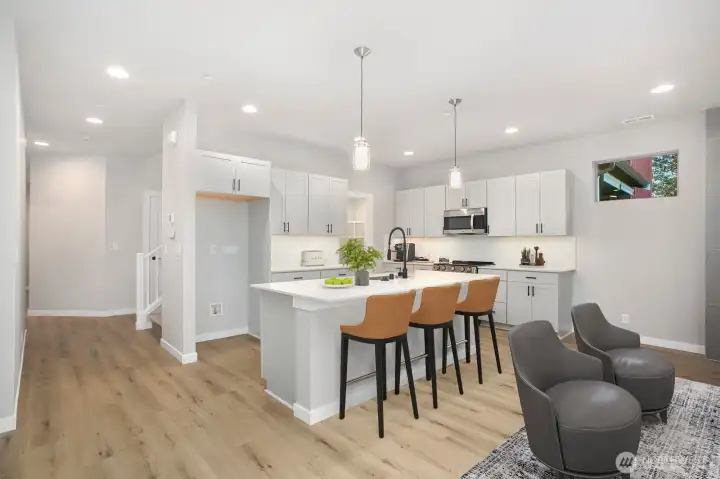 Kitchen, virtually staged Kitchen, virtually staged