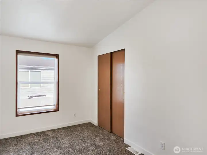 Both guest bedrooms have great closet space