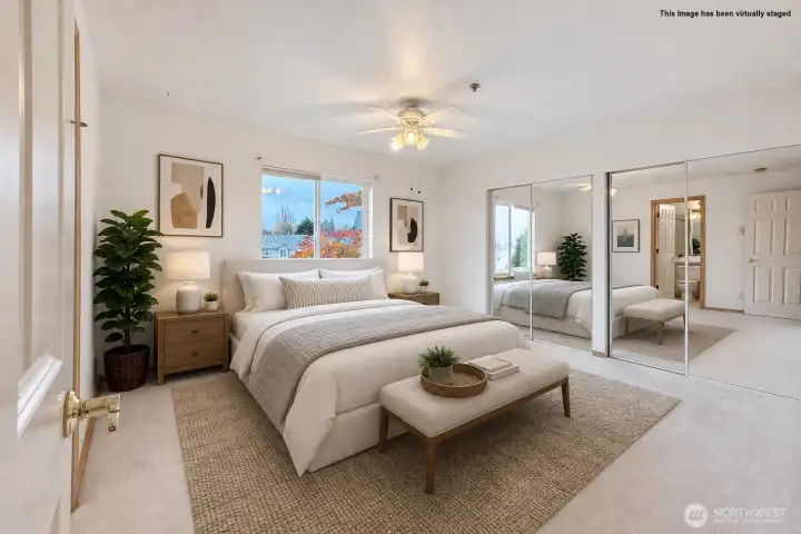 2nd bedroom Virtually staged