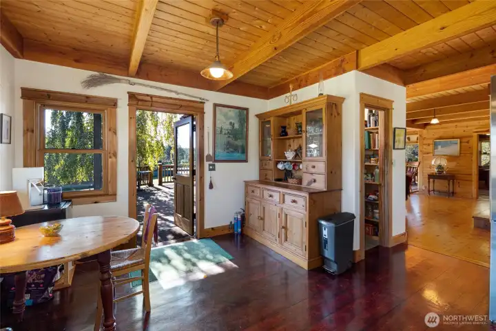 The western entrance into the kitchen.