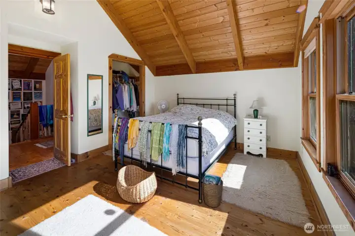 The south facing bedroom.