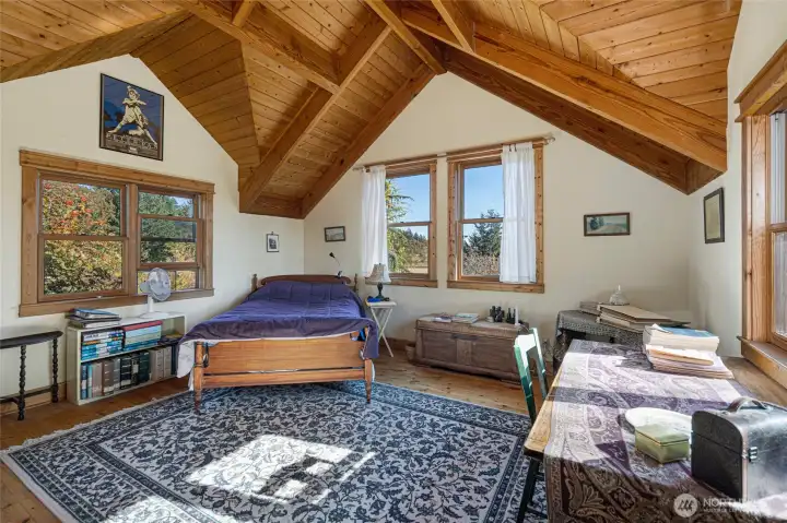 The east facing bedroom.