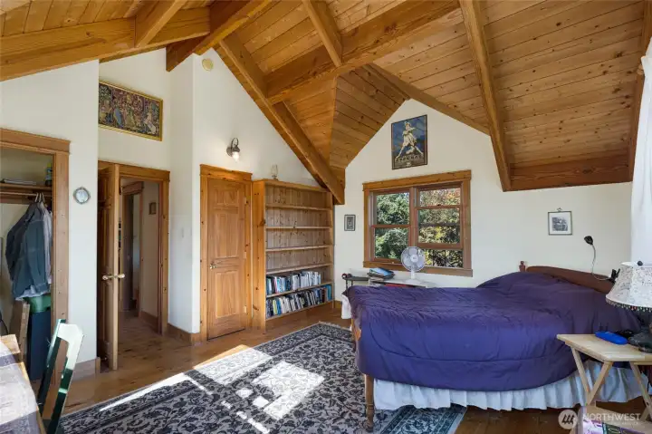 The east facing bedroom.