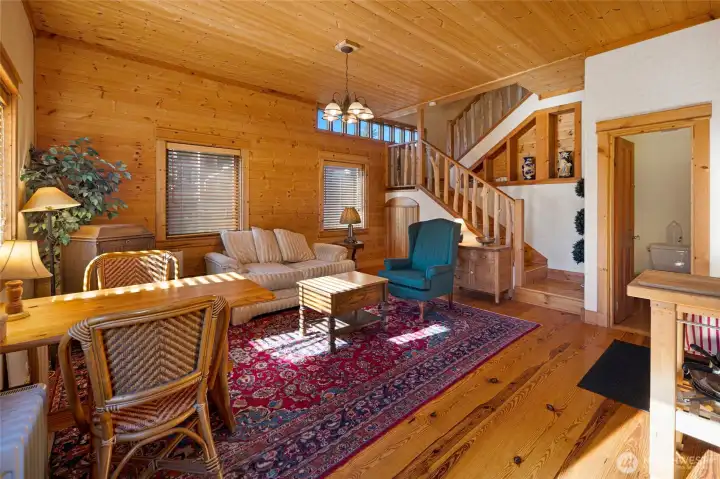 The guesthouse interior.