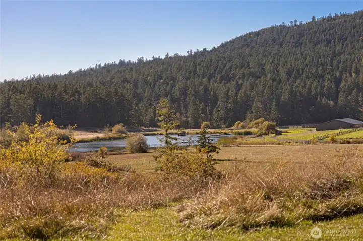 View to the southwest over Wood Reservoir.