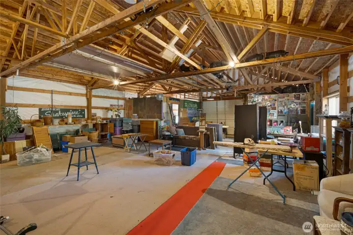 The barn building interior. *also includes a power room.