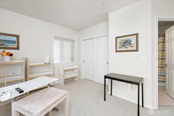 Second en suite bedroom with full bath.