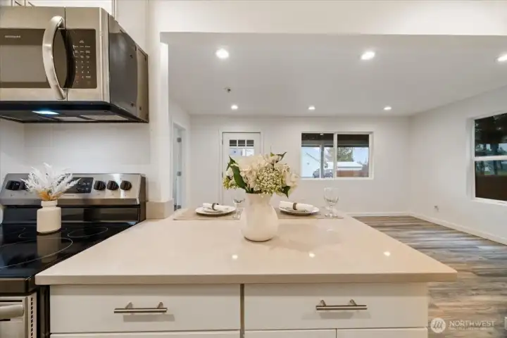 Kitchen with eating space