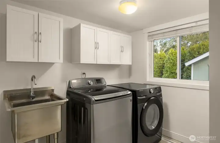 Utility room with sink