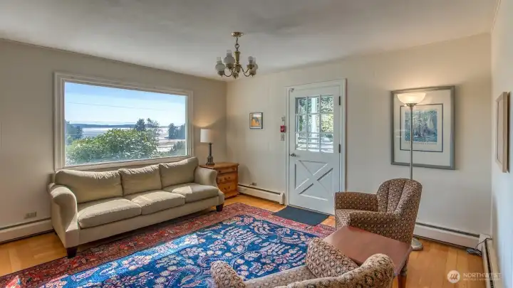 The main entry from the west porch.