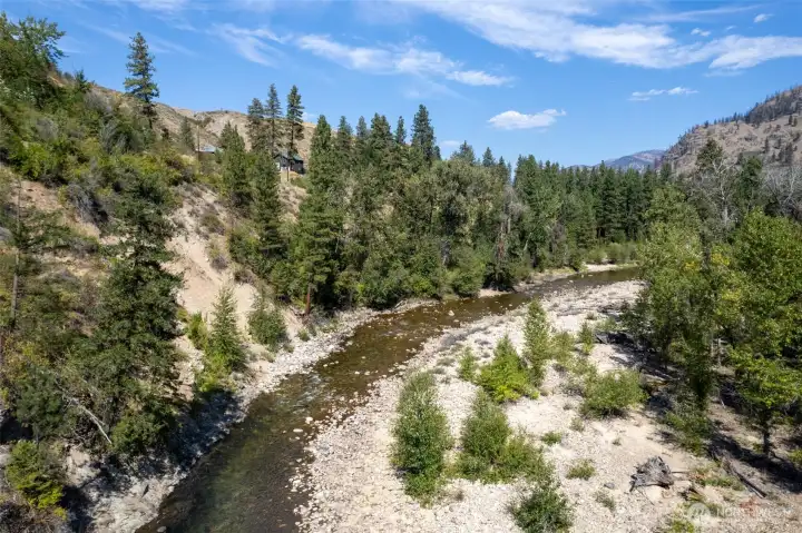 Your chance to own property on the wild and scenic Chewuch River! A long stretch of isolated riverfront to enjoy all on your own...