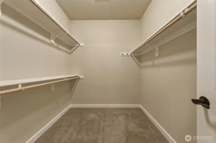 Primary closet area