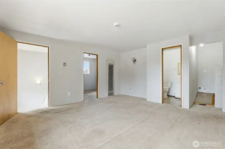 Upstairs media room
