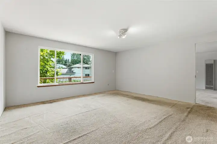 Spacious upstairs bedroom!