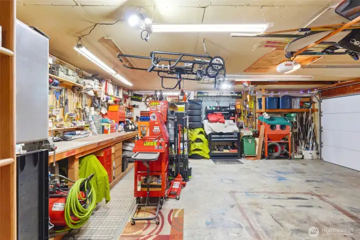 2 Car Garage with Workbench 2 Car Garage with Workbench