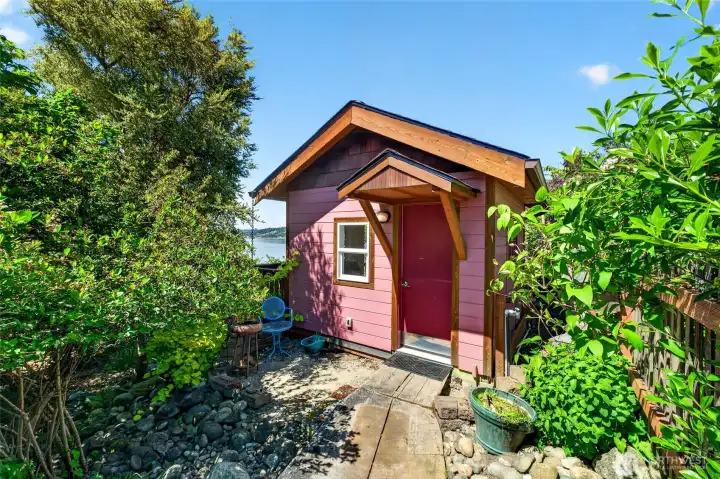 The Guest Cottage that can be used as an office or studio.