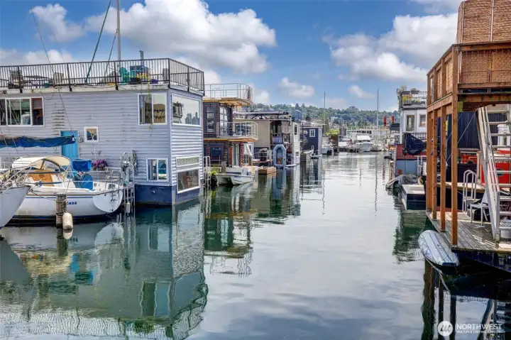 Unique houseboat living at an affordable price.