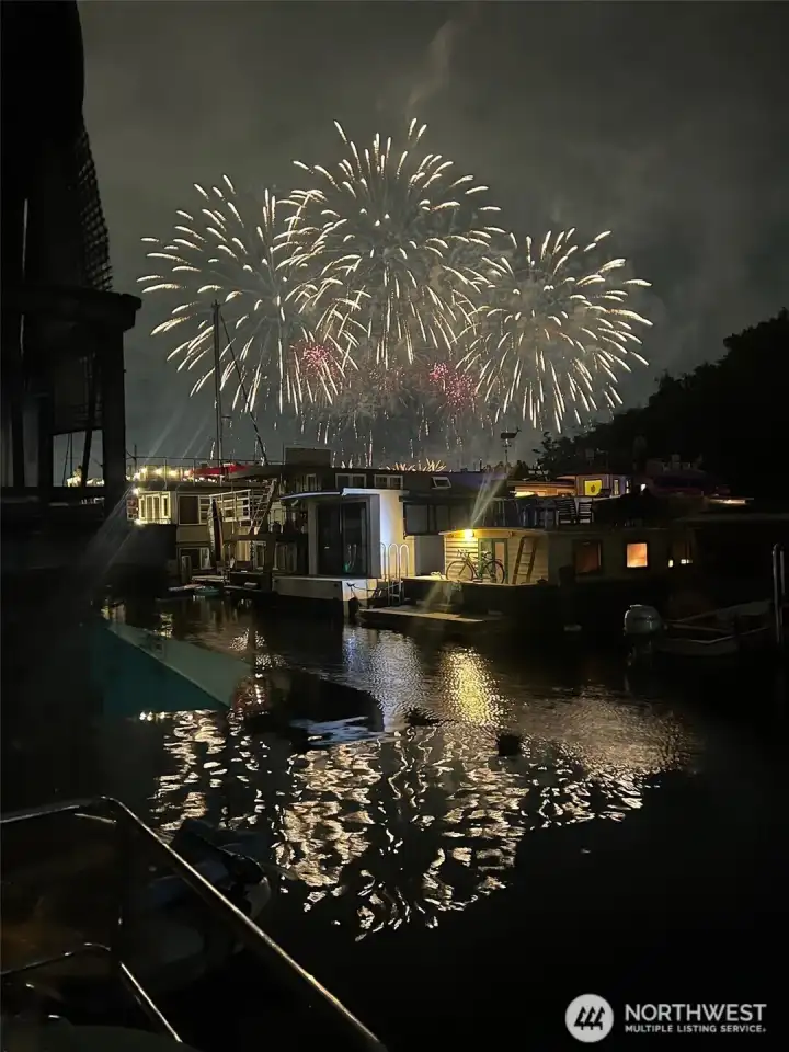 Amazing location for 4th of July fireworks displays.