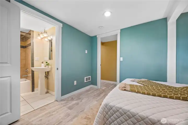 Lower level bedroom with ensuite
