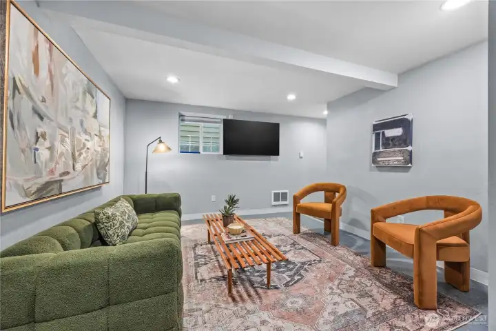 Lower level living room