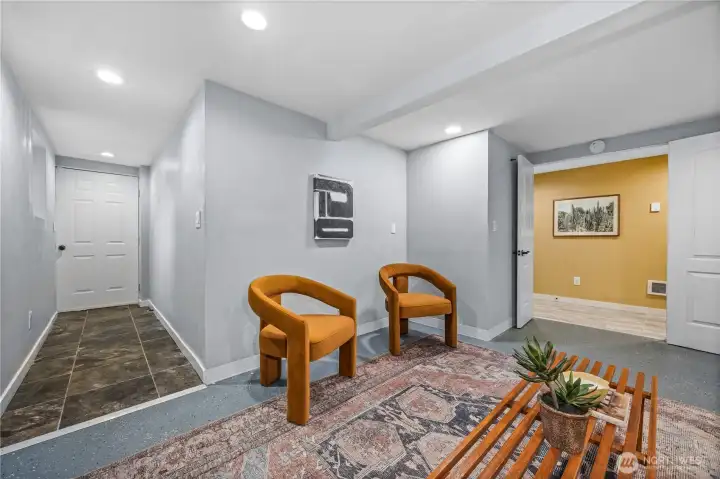 Lower level separate entrance