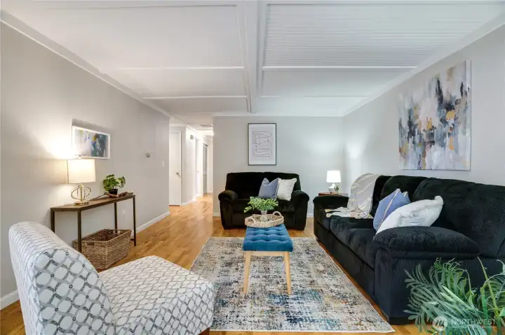Whether hosting friends or enjoying a quiet evening at home, this comfortable living room offers plenty of space to gather. Whether hosting friends or enjoying a quiet evening at home, this comfortable living room offers plenty of space to gather.