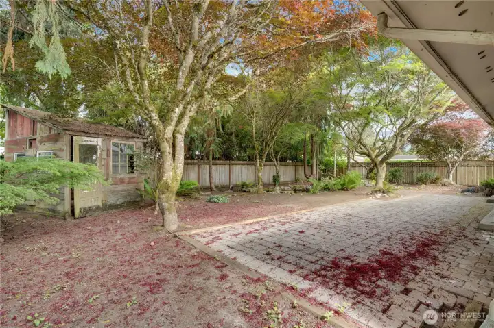 Welcome to your own backyard retreat, where mature trees and established landscaping create a private natural setting. Welcome to your own backyard retreat, where mature trees and established landscaping create a private natural setting.