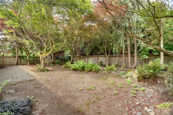 With ample open space and room to grow, this backyard is ready for your vision, whether that includes gardening, play, or outdoor projects. With ample open space and room to grow, this backyard is ready for your vision, whether that includes gardening, play, or outdoor projects.