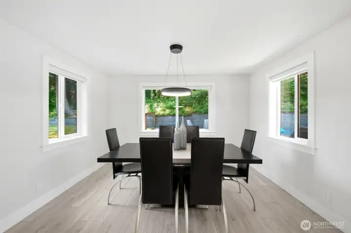 Dining area with seamless flow to indoor and outdoor living spaces.