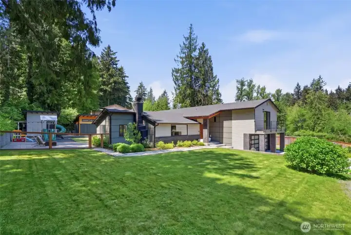 Generous lot offering potential future development opportunities. Buyer to verify.
