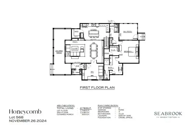 First floor layout