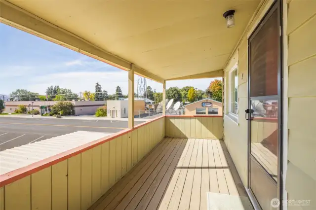 Great spot for tenants to enjoy a warm summer day.