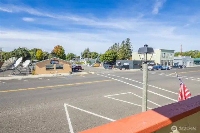 Across the street from the Kittitas Cafe, bookstore, and other hidden gems in the town of Kittitas.